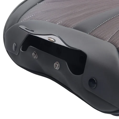 Чохли на передні сидіння VOIN V-8863 екошкіра сіро-чорні 4 предмети - Зображення 5