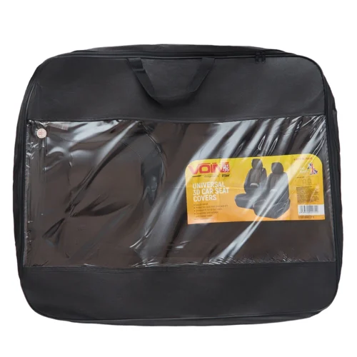 Чохли на передні сидіння VOIN V-8913 екошкіра чорні 4 предмети - Зображення 7