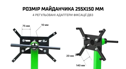 Підкатний стенд-тримач двигуна Alloid 680 кг з обертанням 360° - Зображення 13