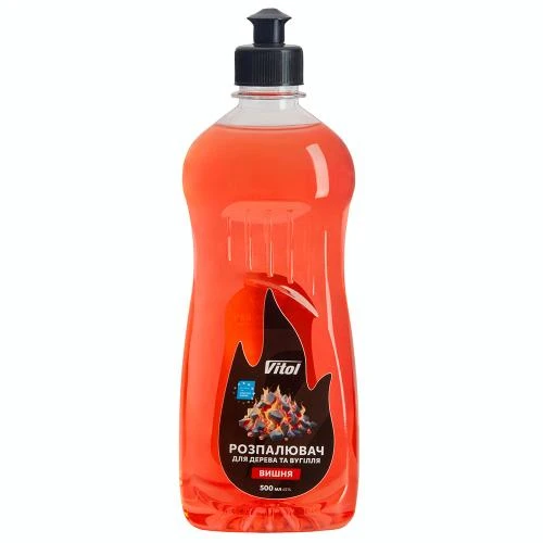 Розпалювач вогню Vitol Вишня 0,5 л для вугілля, дров та брикетів