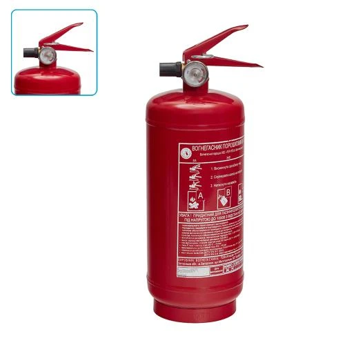 Вогнегасник порошковий Хлодар-Техсоюз ОП-2 з манометром 2 кг