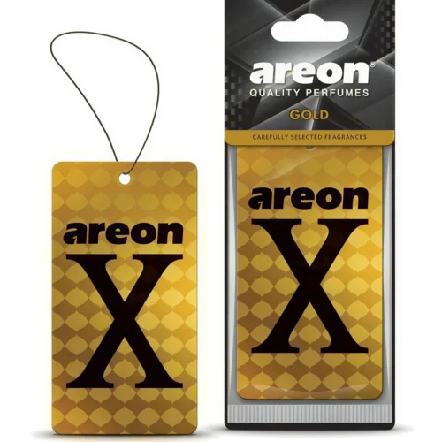 Освіжувач повітря Areon X Lux Gold підвісний ароматизатор сухий листок для авто