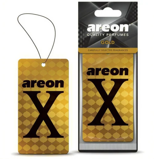 Освіжувач повітря Areon X Lux Gold підвісний ароматизатор сухий листок для авто