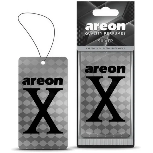 Освіжувач повітря Areon X Lux Silver підвісний ароматизатор сухий листок для авто