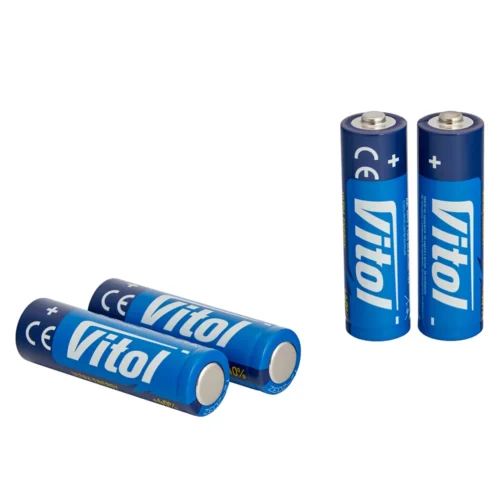 Лужні батарейки Vitol V21021 AA LR06 1.5V — окремі елементи живлення з набору 4 шт.
