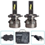Комплект LED ламп PULSO LF4 H4 Flip Chip 12V 300W 100000Lm 6000K з драйверами та упаковкою