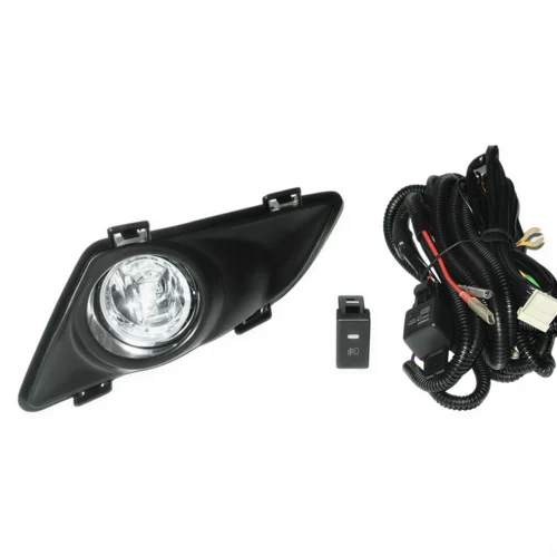 Комплект протитуманних фар DLAA MZ-056 для Mazda 6 2003–2005 з проводкою, реле та кнопкою керування
