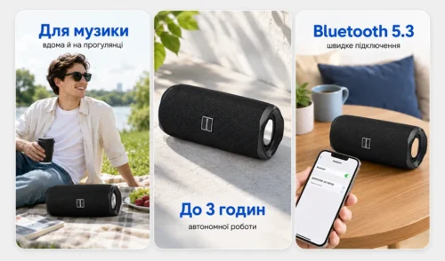 Bluetooth-колонка BOROFONE BR100 JOY Black з Bluetooth 5.3 — сценарії використання вдома і на прогулянці