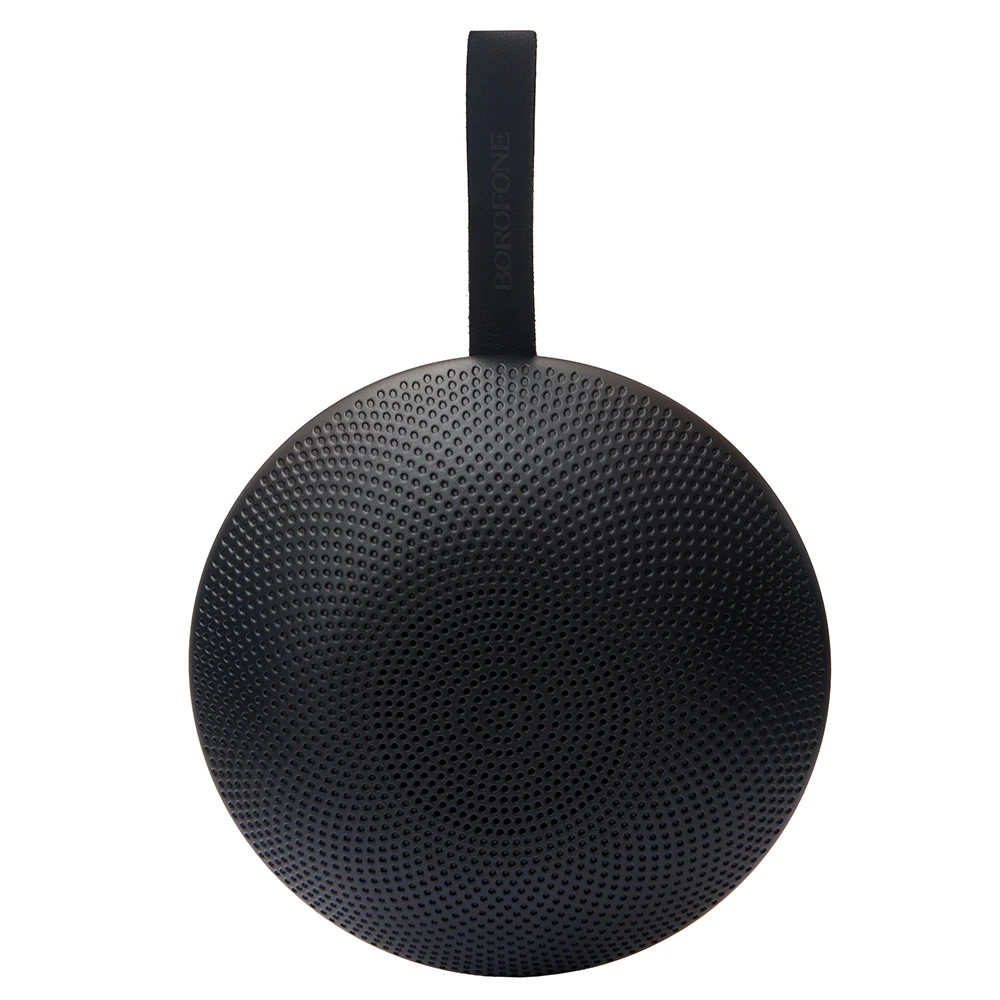 Bluetooth-колонка BOROFONE BR48BK 52 мм — Bluetooth 5.4, чорна Bluetooth-колонка BOROFONE BR48BK 52 мм з Bluetooth 5.4 — загальний вигляд чорного корпусу