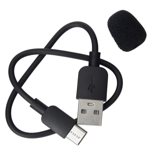 Мікрофон BOROFONE BFK12 Type-C 2.4G — USB-кабель для заряджання та вітрозахисна насадка