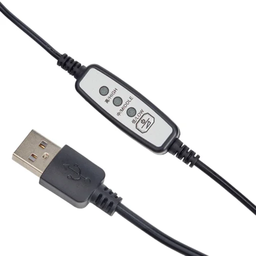 Охолоджувальна подушка Vitol VCL5 USB — пульт керування з режимами High, Middle, Low та USB штекером