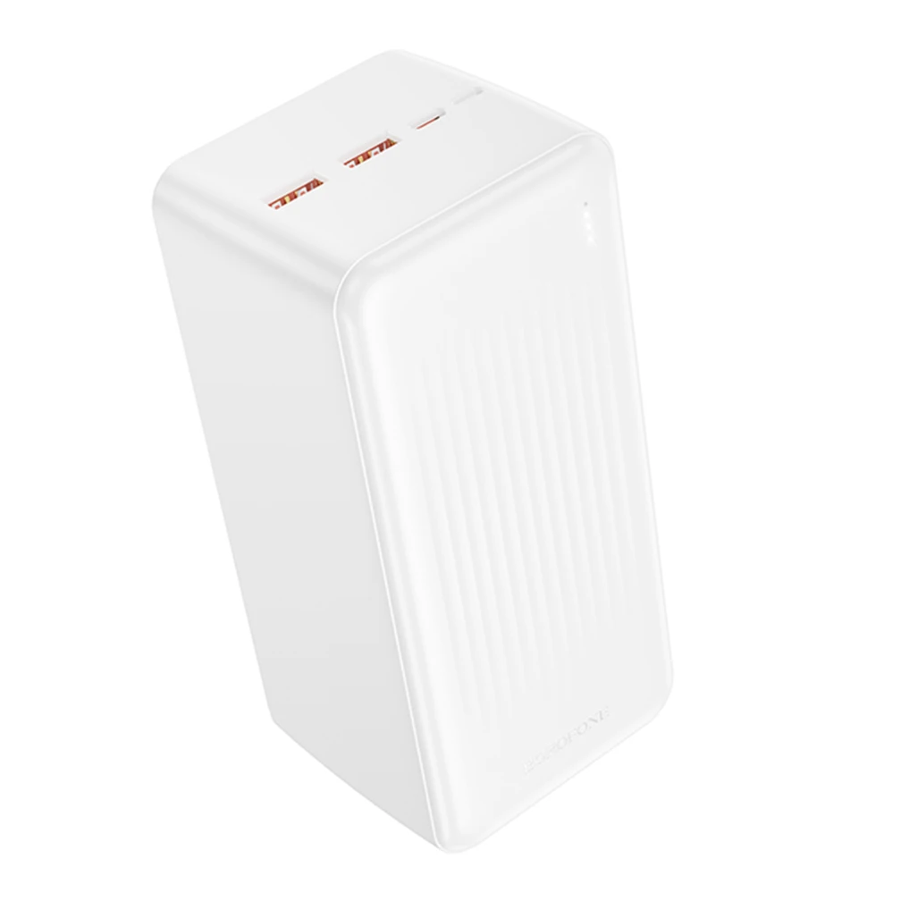 Power Bank Borofone BJ80C 50000mAh White Повербанк Borofone BJ80C 50000 mAh білий з швидкою зарядкою 22.5W PD20W