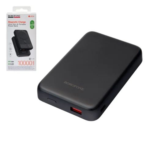 Повербанк Borofone BJ82A 10000 mAh з магнітною бездротовою зарядкою та PD 20W чорний