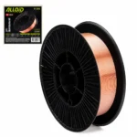 Дріт зварювальний Alloid Pro W-3808 оміднений 0,8 мм 3,8 кг на котушці з фрагментом упаковки