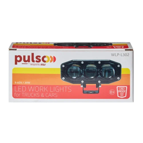 Упаковка фари робочого світла Pulso WLP-L302 CREE 30 Вт 9–60В IP68