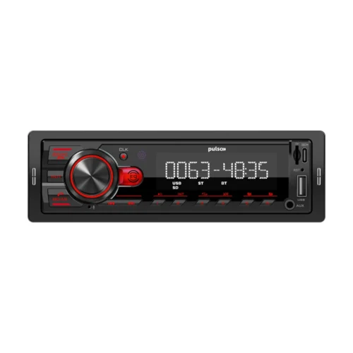 Автомагнітола PULSO P1030111 12/24V 4×50 Вт з Bluetooth, USB, FM та RGB-підсвіткою