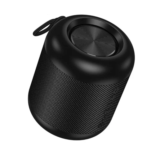 Bluetooth-колонка BOROFONE BR102BK 5 Вт з Bluetooth 5.4 — вигляд під кутом із захисною сіткою