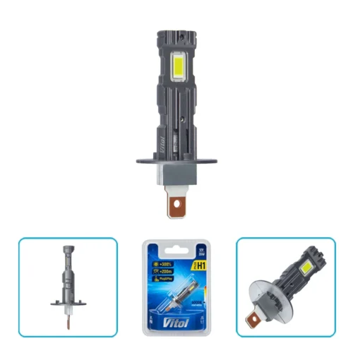 LED-лампа VITOL LV1-H1 CSP 3570 35W 3000Lm 6000K — загальний вигляд і комплектація
