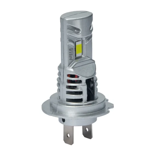 LED-лампа VITOL LV1-H7 CSP 3570 35W 6000K — вигляд корпусу та світлодіода збоку