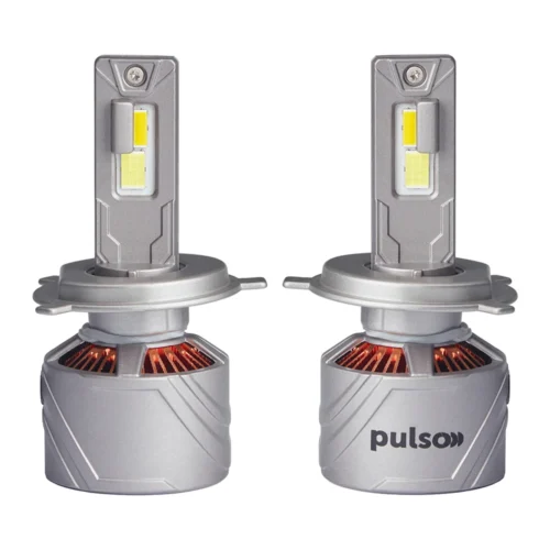 Пара LED ламп PULSO LC15-H4 потужністю світлового потоку 17000 лм із діодними елементами та металевим корпусом