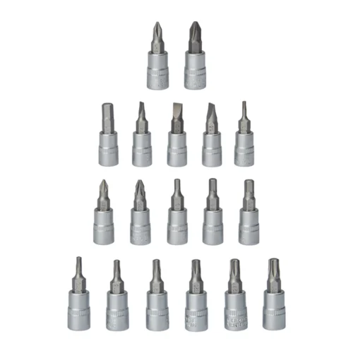 Набір Alloid NG-1109BS — насадки з бітами PH, плоскими, HEX та Torx для тріскачки 1/4