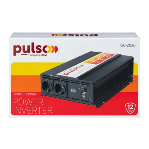 Перетворювач напруги PULSO ISU-2030 2000 Вт 4000 Вт 12V–220V — оригінальна упаковка товару