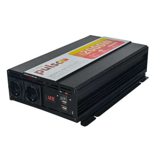 Перетворювач напруги PULSO ISU-2030 2000 Вт, 4000 Вт, 12V–220V — вигляд збоку