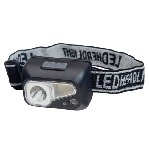 Налобний LED-ліхтар із набору Alloid НІ-3048П — компактний корпус і регульований еластичний ремінець